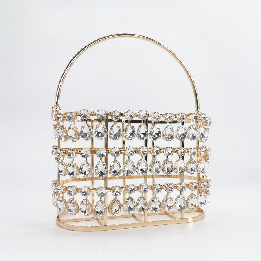 Luxury Crystal Rhinestone Evening Clutch Bag
