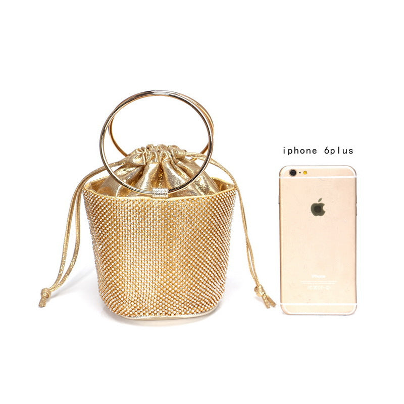 Luxury Diamond-Studded Evening Clutch Bag