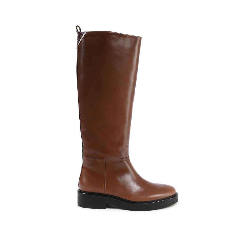 Tommy Hilfiger Women's Brown Leather Ankle Boots