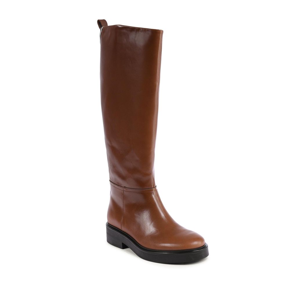 Tommy Hilfiger Women's Brown Leather Ankle Boots