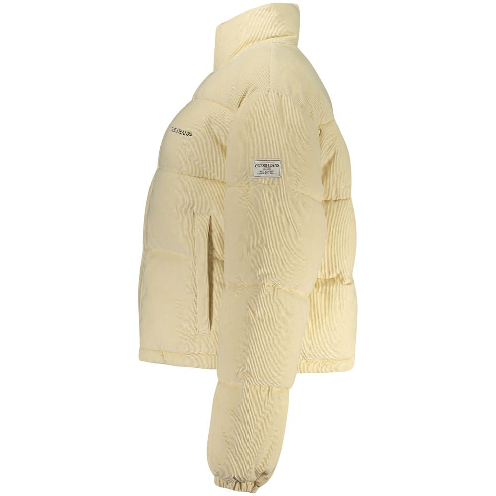 Guess Jeans Women's Beige Polyester Full-Length Jacket