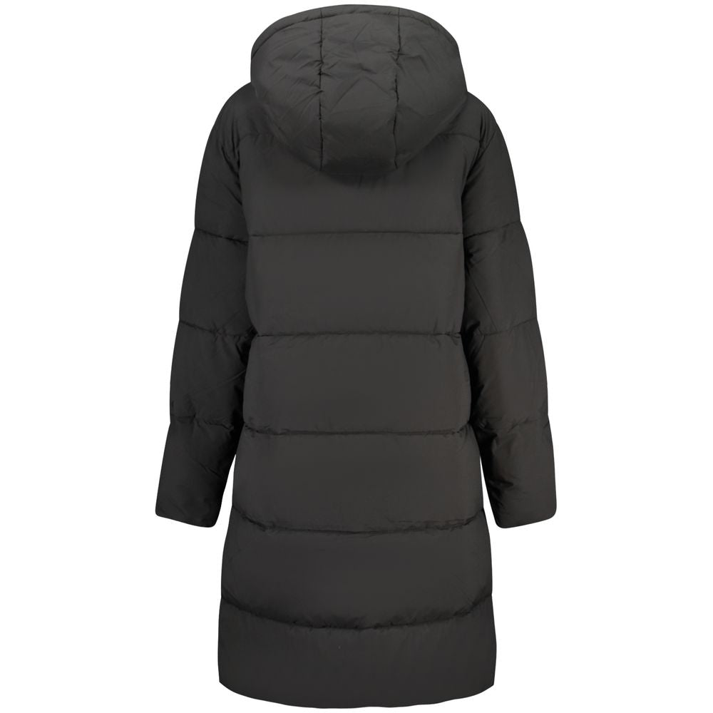 Guess Jeans Women's Black Polyester Full-Length Jacket