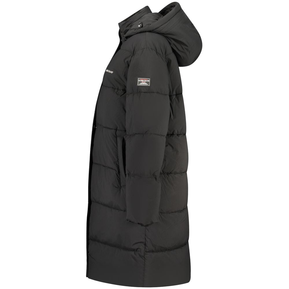 Guess Jeans Women's Black Polyester Full-Length Jacket