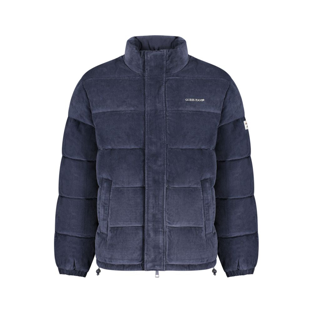 Guess Jeans Men's Blue Polyester Shell Jacket