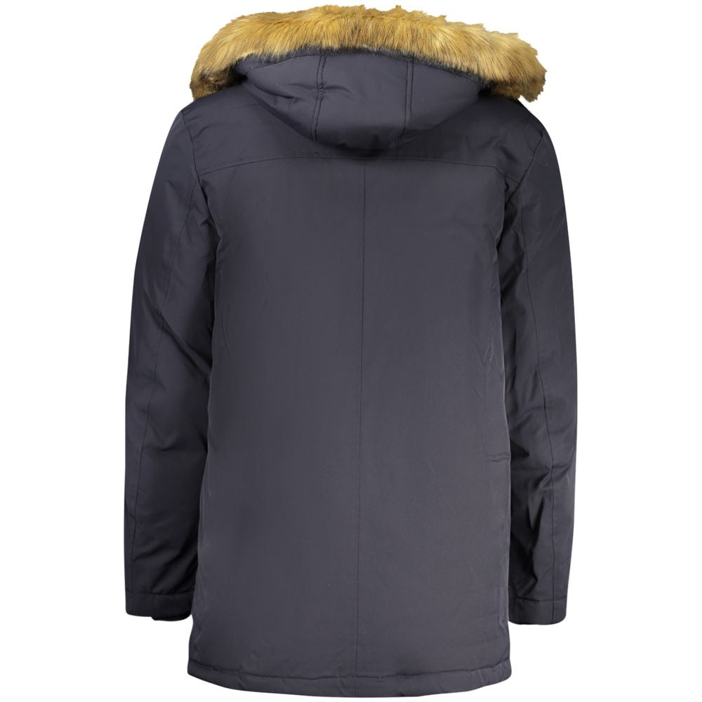 Guess Jeans Men's Blue Polyester Parka
