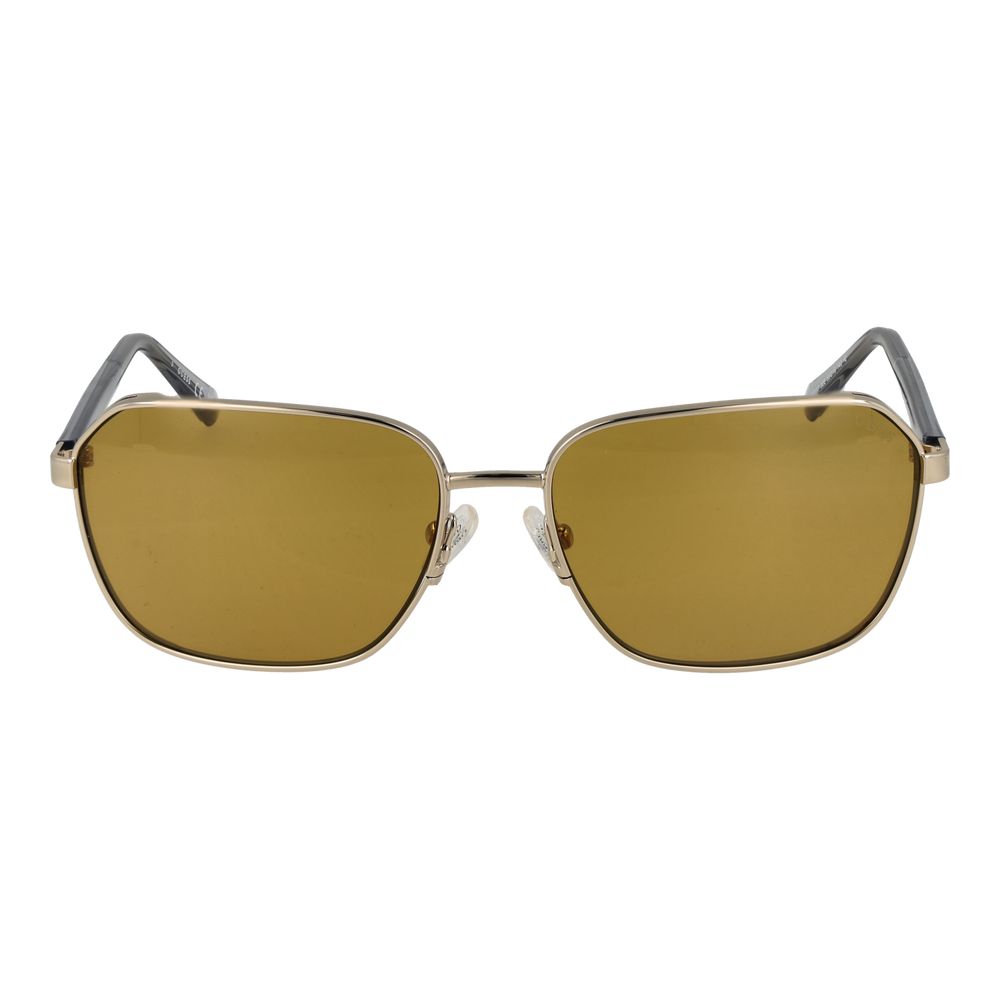 Guess GU00117 5932E Men's Gold Rectangle Sunglasses