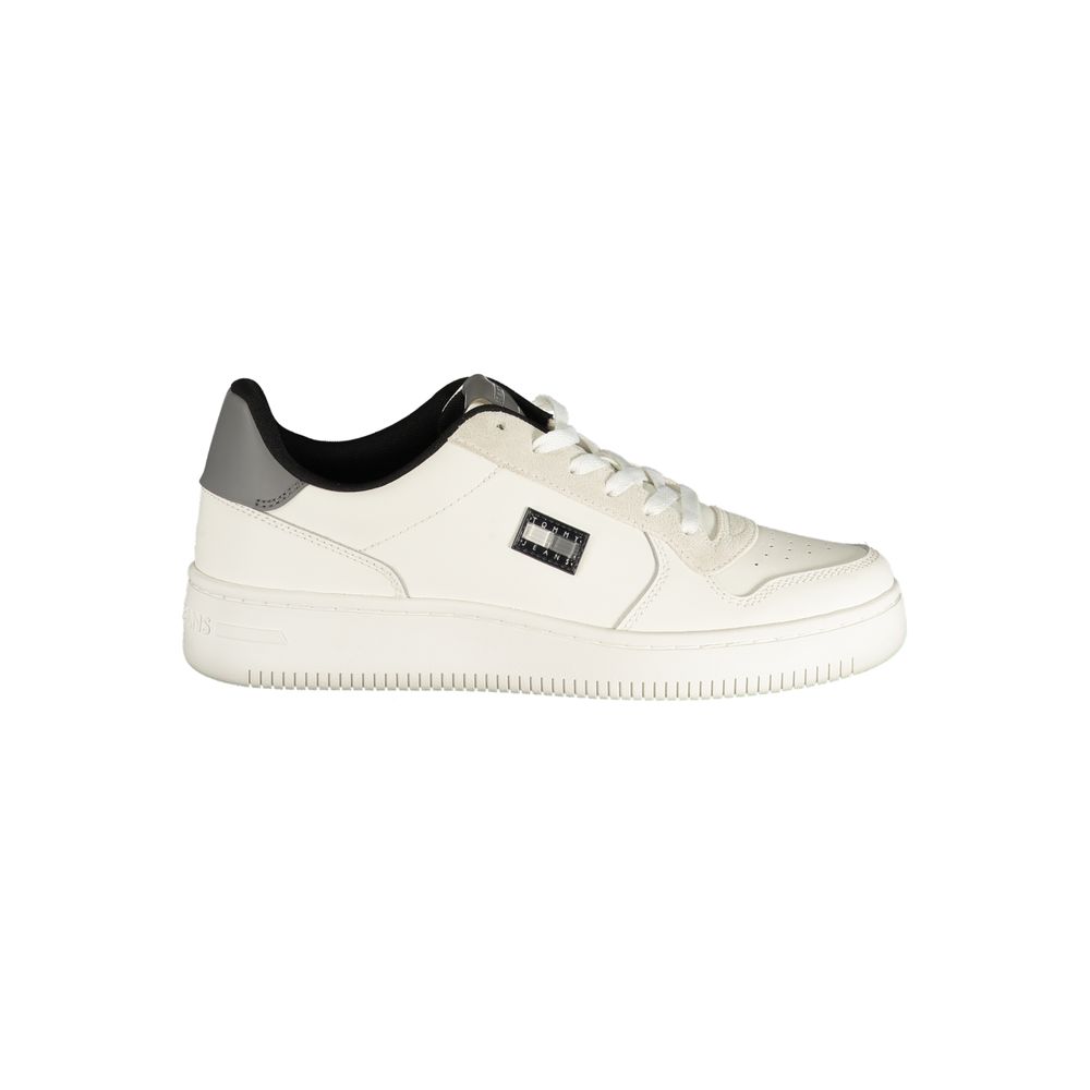 Tommy Hilfiger Men's White Polyurethane Sneakers