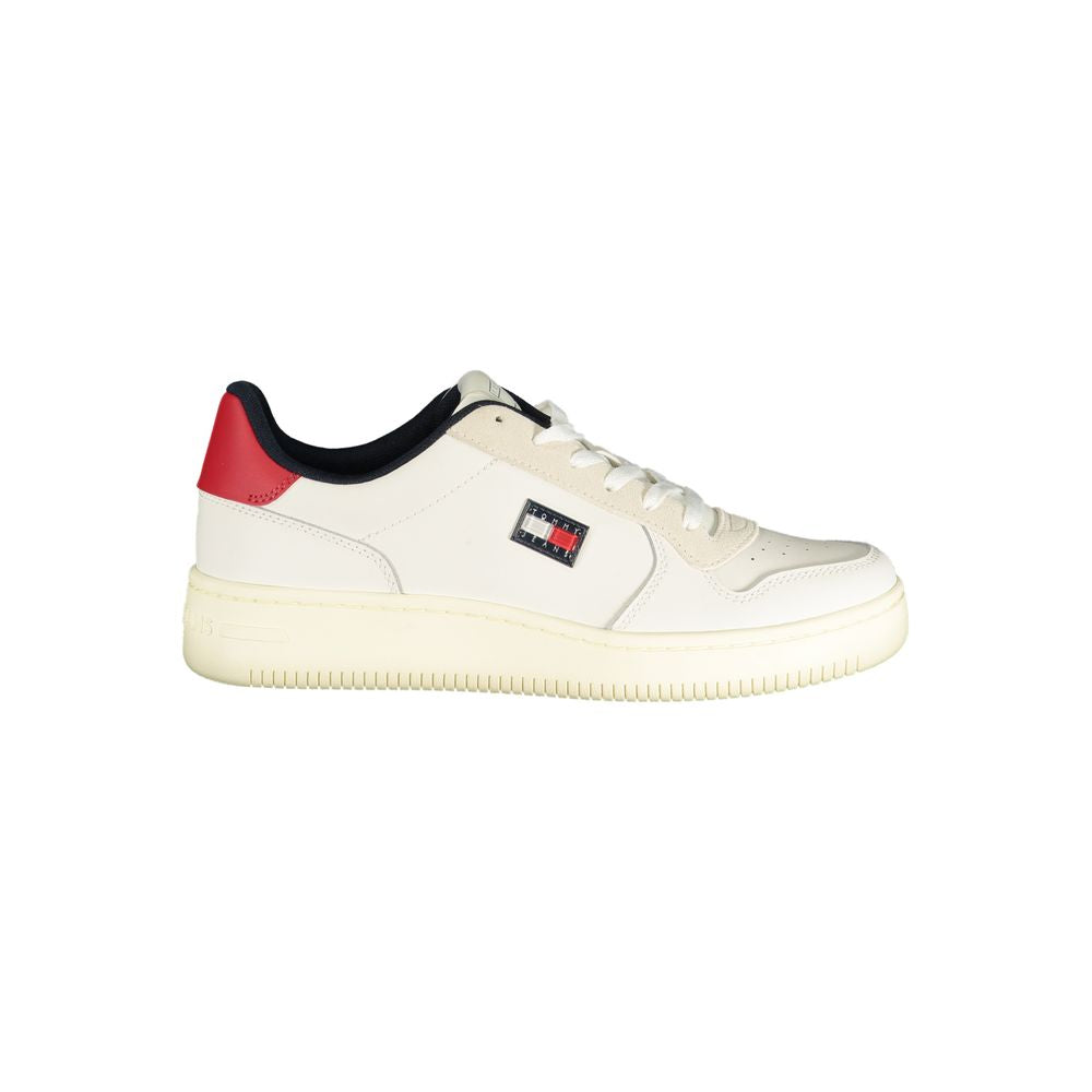 Tommy Hilfiger Men's White Polyurethane Sneakers