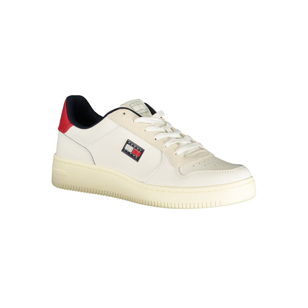 Tommy Hilfiger Men's White Polyurethane Sneakers