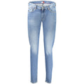 Tommy Hilfiger Women's Blue Cotton Slim-Fit Jeans