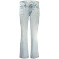 Guess Jeans Women's Blue Cotton Straight-Leg Jeans