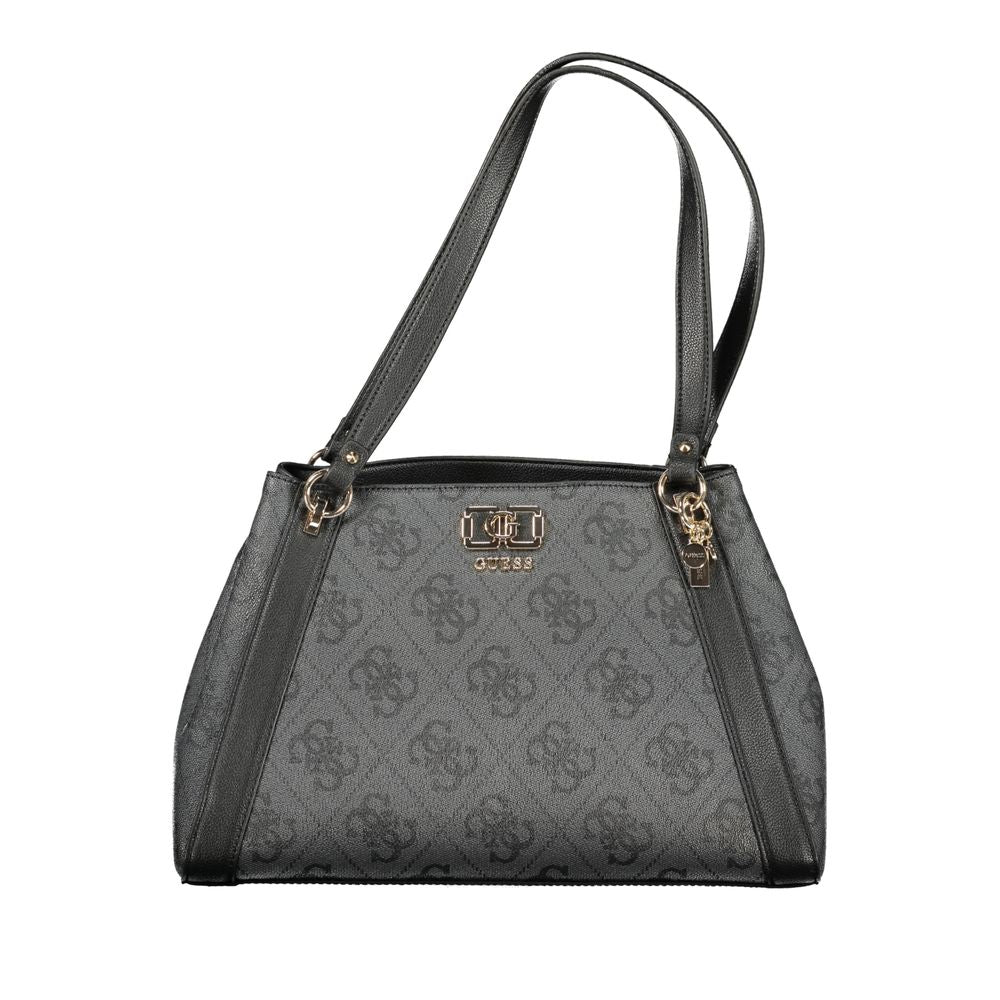 Guess Karnilla Logo Women's Black Shoulder Bag