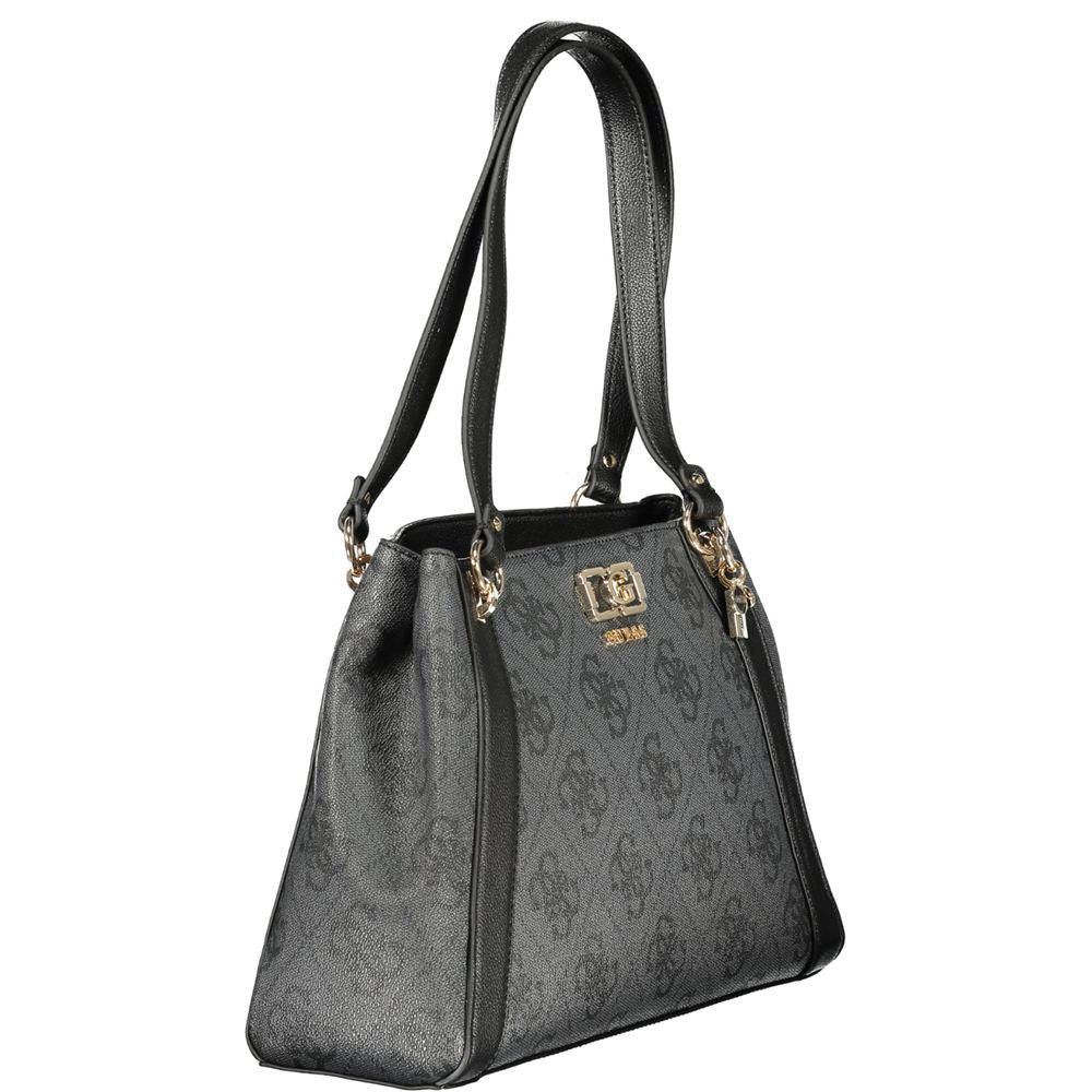 Guess Karnilla Logo Women's Black Shoulder Bag