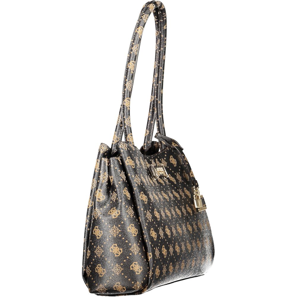 Guess Carrie Logo Women's Brown Shoulder Bag