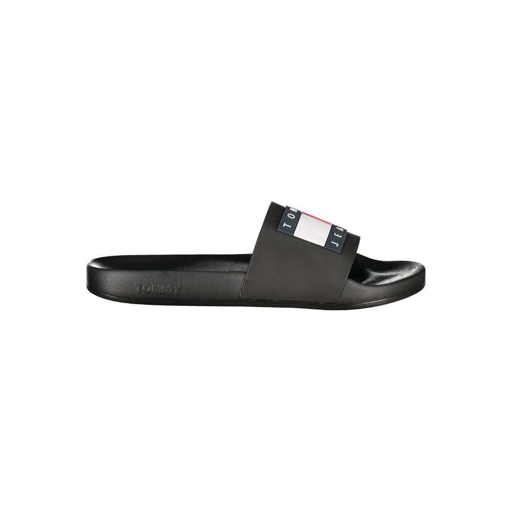 Tommy Hilfiger Men's Black Polyurethane Sandals