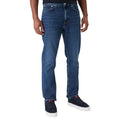 Tommy Hilfiger Men's Blue Cotton Relaxed-Fit Jeans