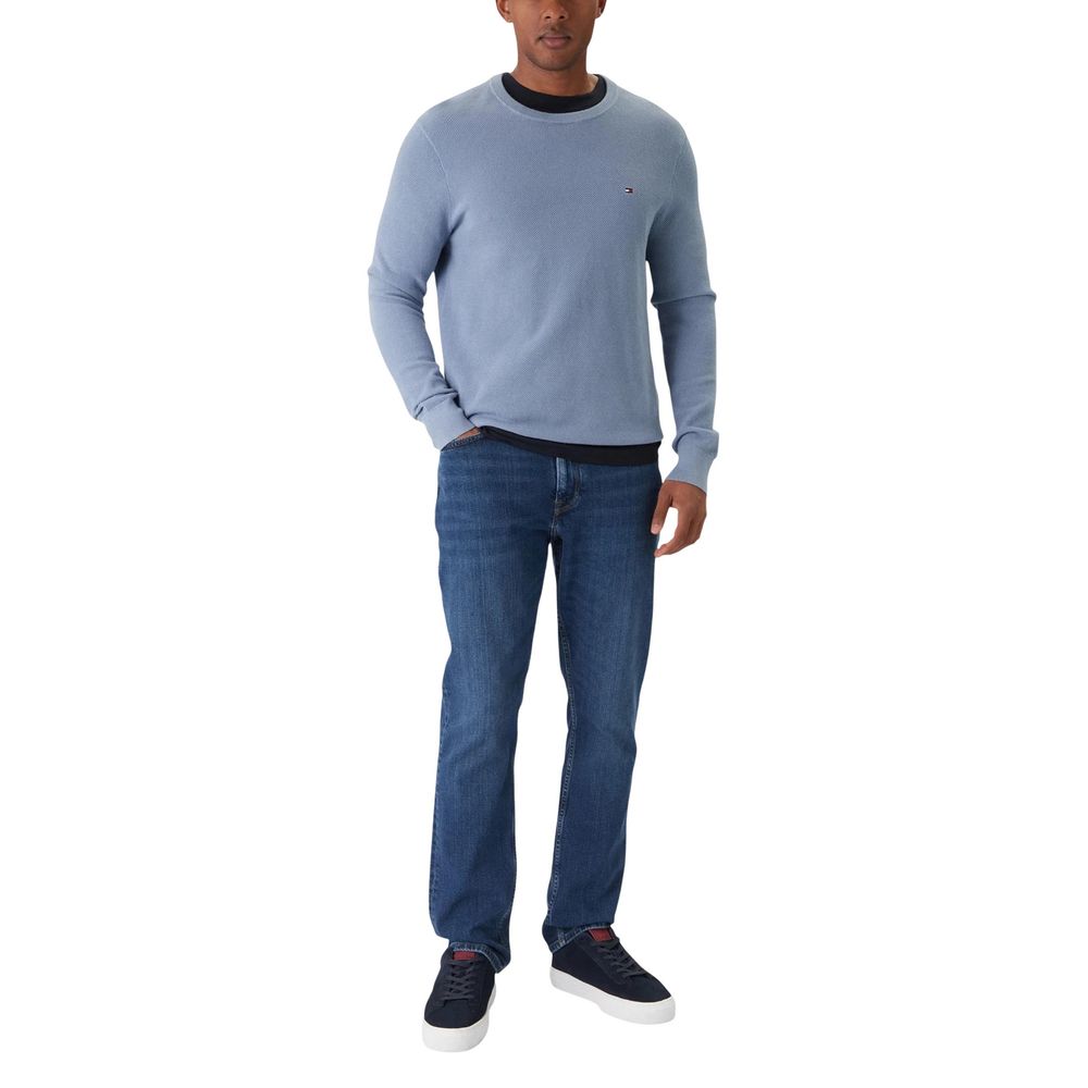 Tommy Hilfiger Men's Blue Cotton Relaxed-Fit Jeans