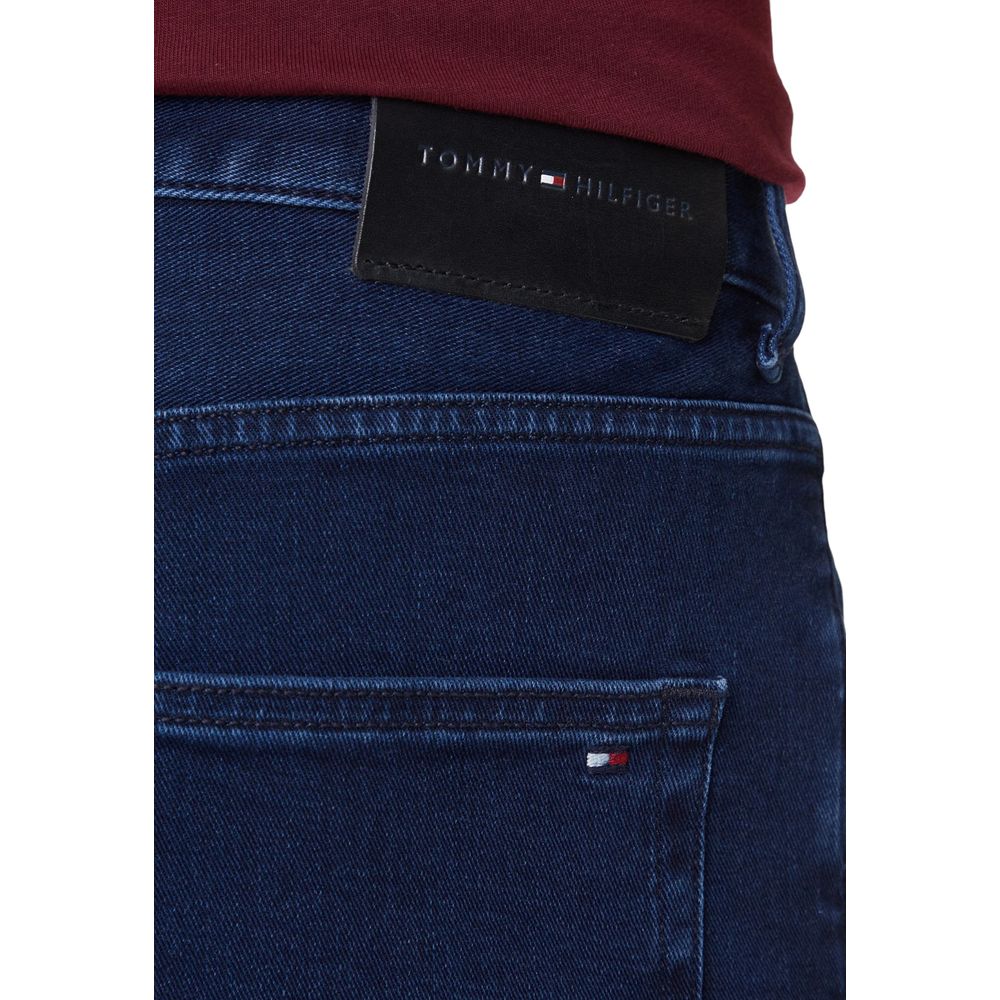 Tommy Hilfiger Men's Blue Cotton Relaxed-Fit Jeans