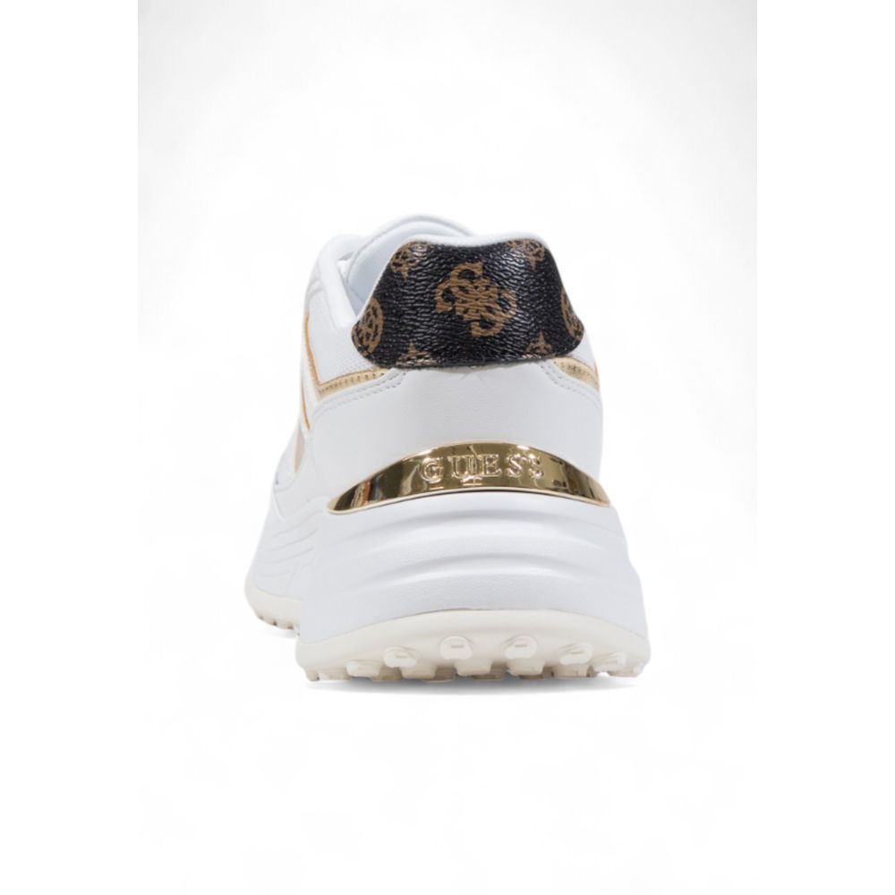Guess Women's White Polyethylene Chunky Sneakers