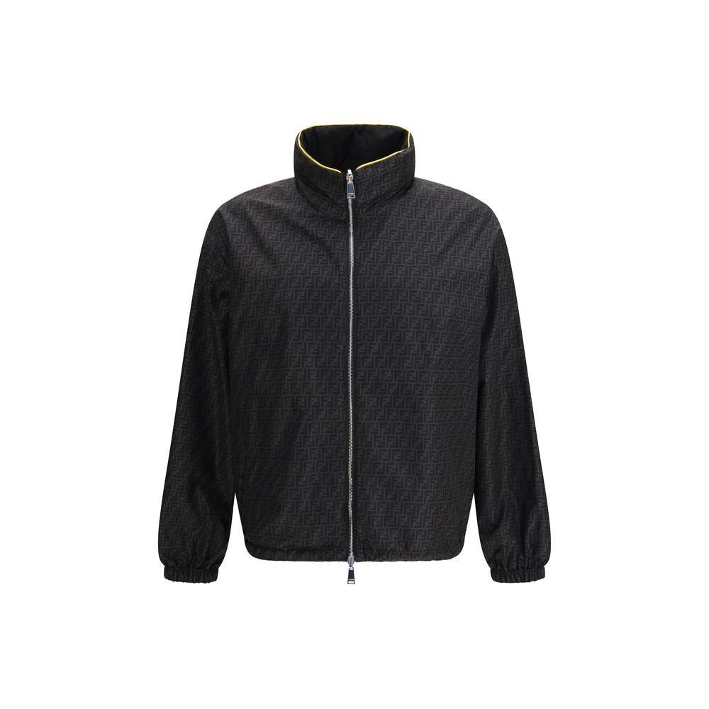 Fendi Men's Black Polyamide Shell Jacket
