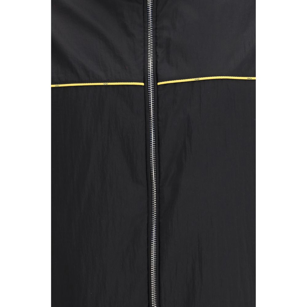 Fendi Men's Black Polyamide Shell Jacket