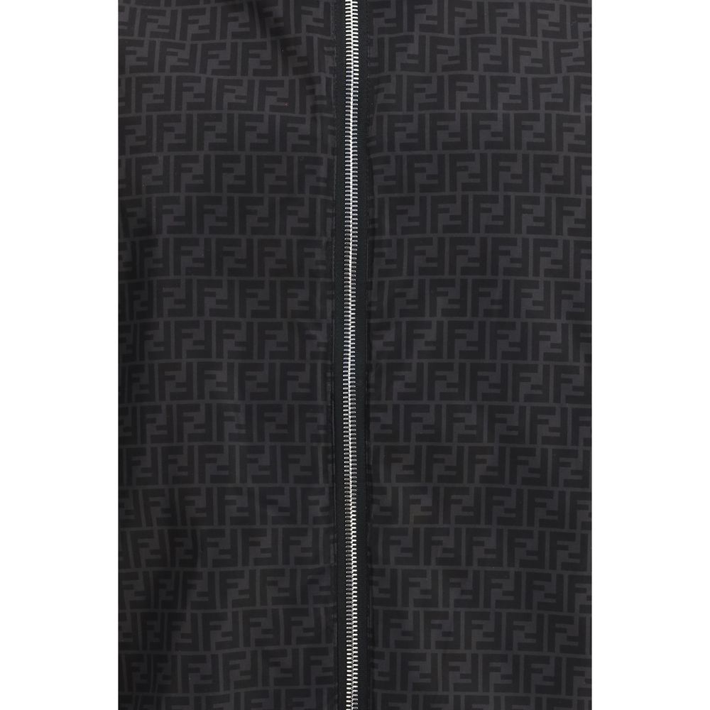 Fendi Men's Black Polyamide Shell Jacket
