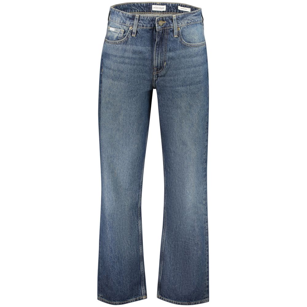 Guess Jeans Men's Blue Cotton Relaxed-Fit Jeans
