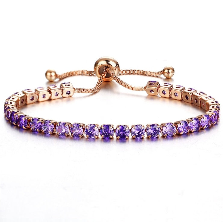 Luxury 4mm Cubic Zirconia Tennis Bracelet