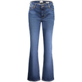 Guess Jeans Women's Blue Cotton Straight-Leg Jeans