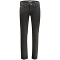 Guess Jeans Men's Black Cotton Slim-Fit Jeans