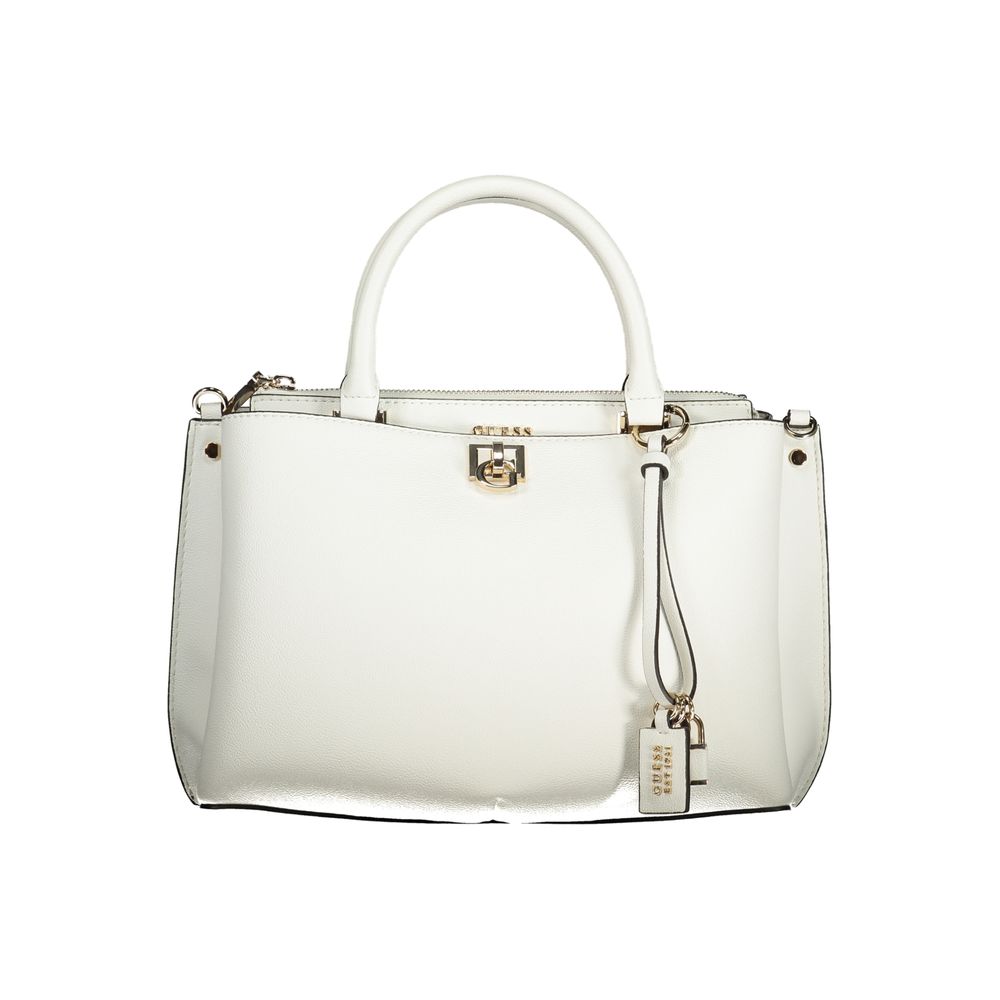 Guess Jeans Women's White Polyurethane Handbag