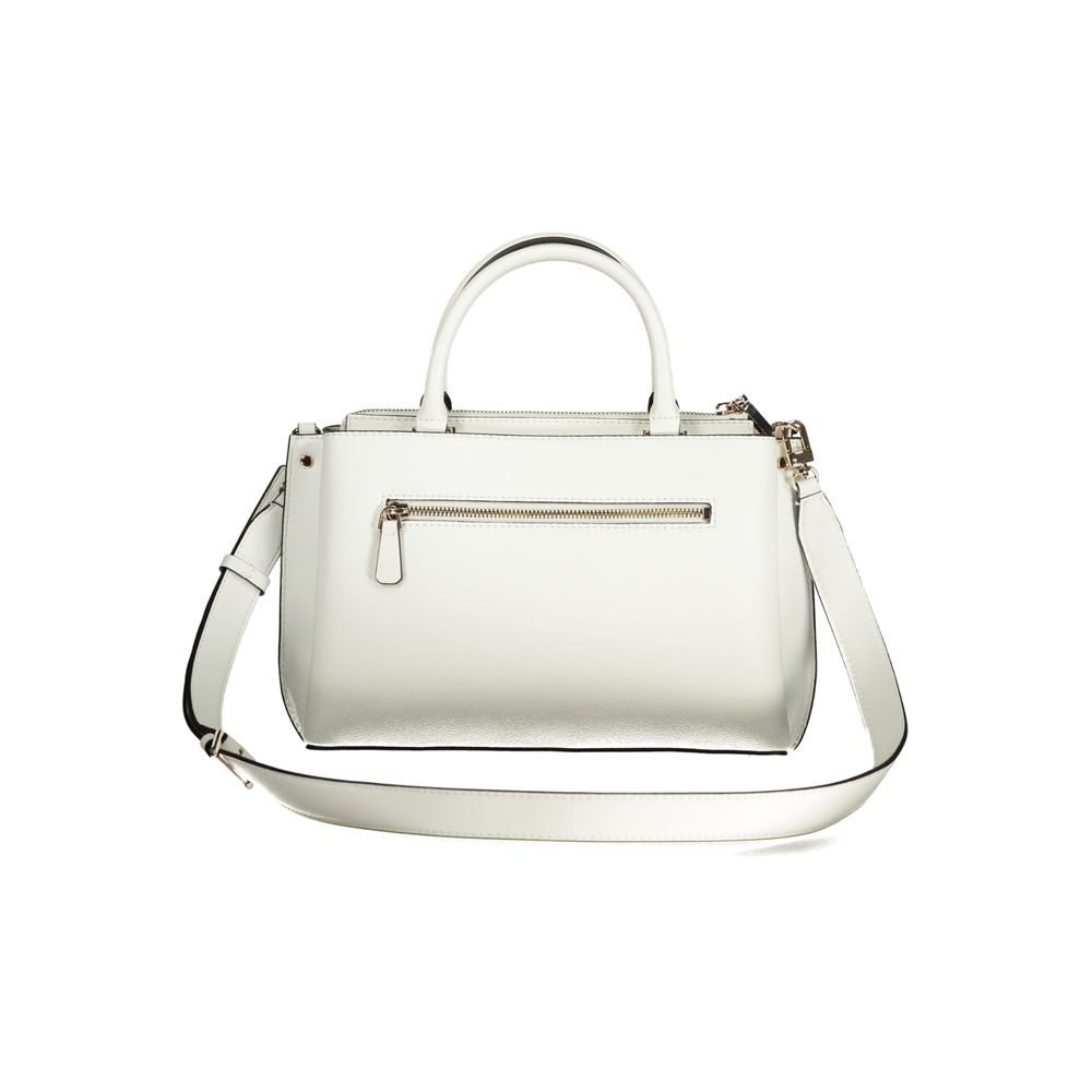 Guess Jeans Women's White Polyurethane Handbag