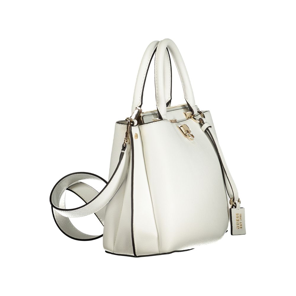 Guess Jeans Women's White Polyurethane Handbag
