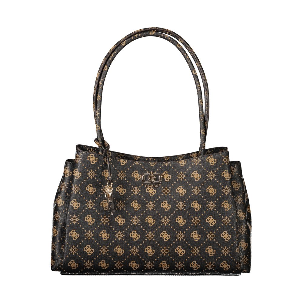 Guess Emelie Logo Women's Brown Handbag