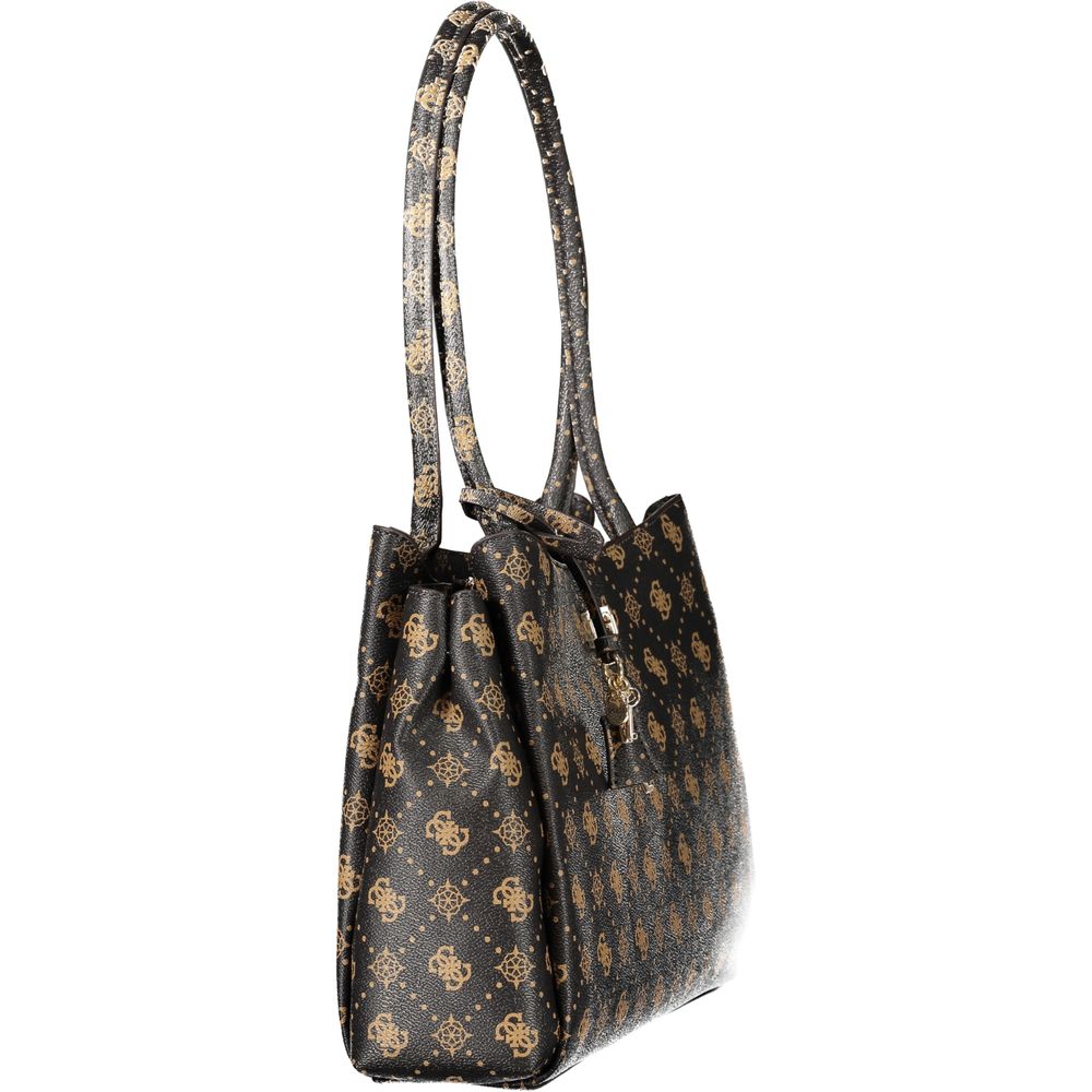 Guess Emelie Logo Women's Brown Handbag