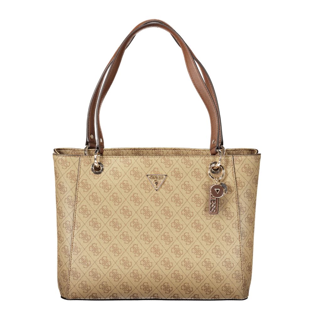 Guess Jeans Women's Beige Polyurethane Handbag