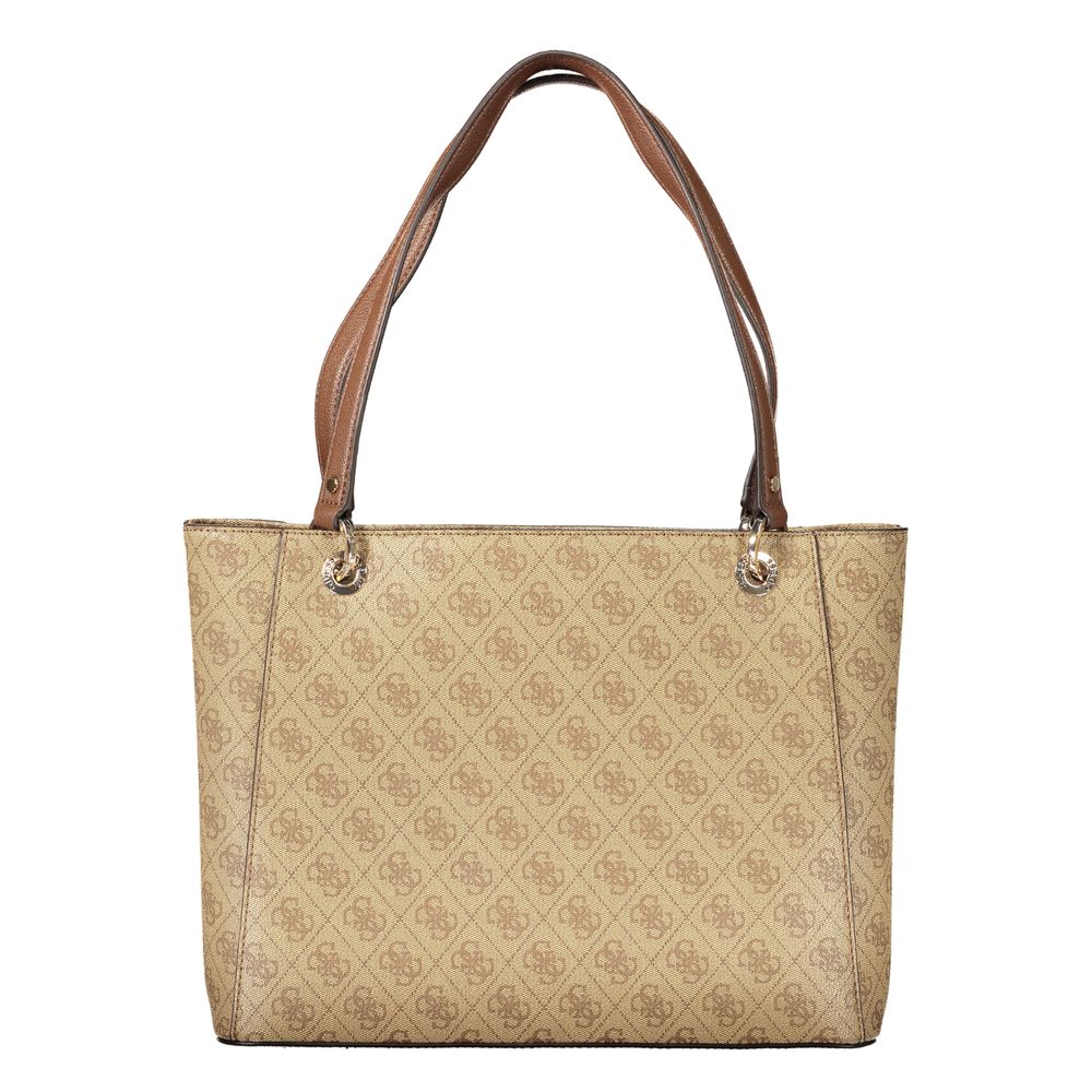 Guess Jeans Women's Beige Polyurethane Handbag