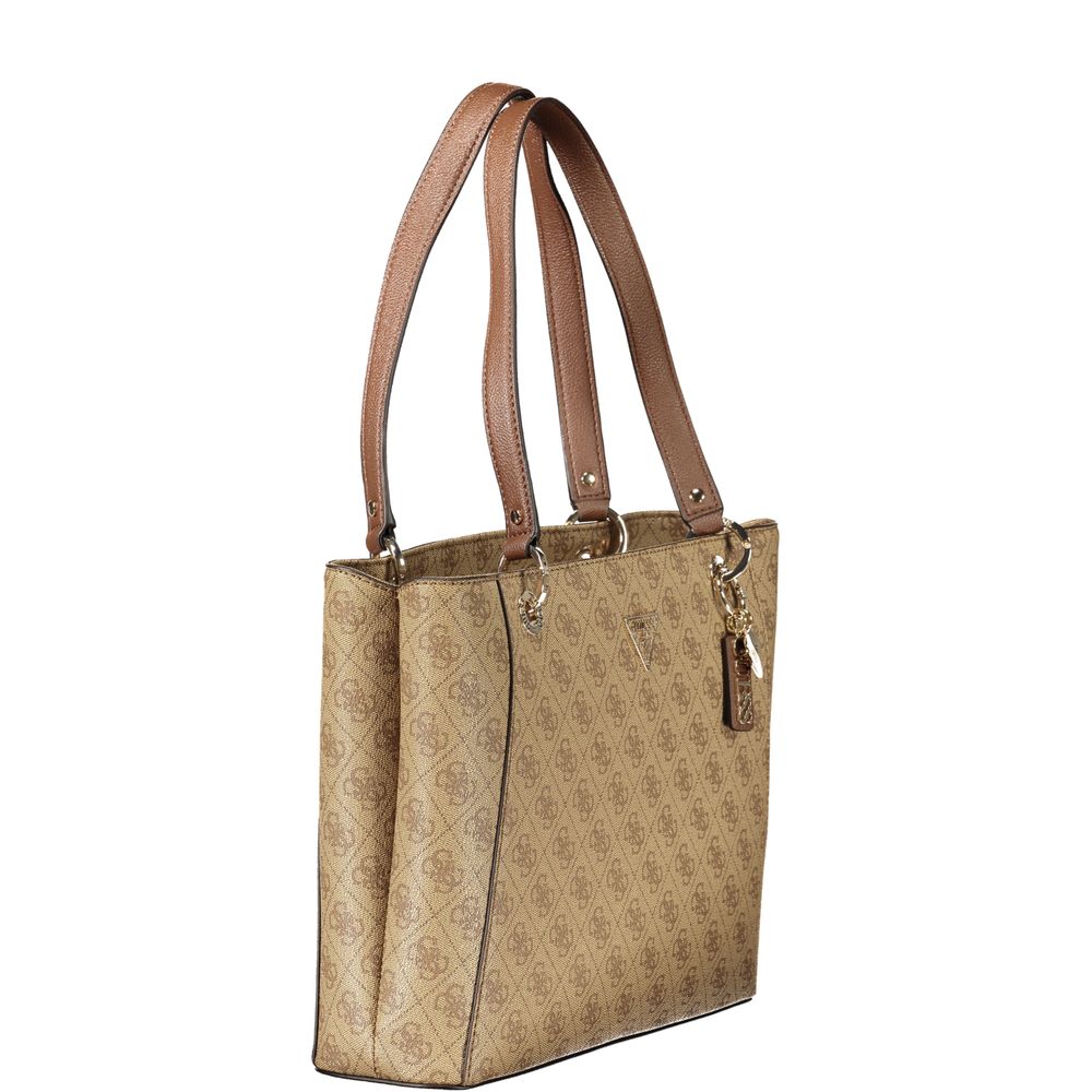 Guess Jeans Women's Beige Polyurethane Handbag