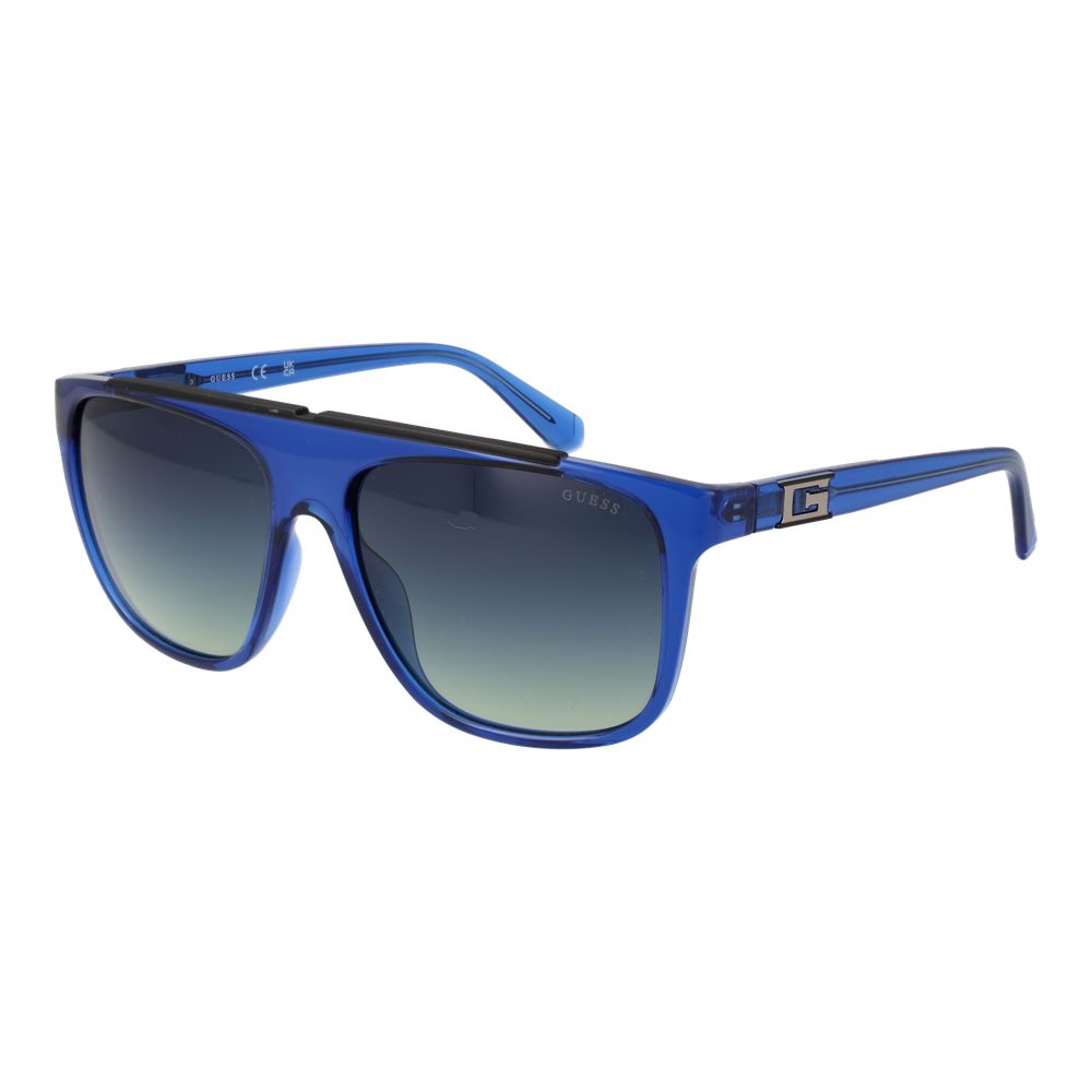 Guess GU00123 5890W Men's Blue Square Sunglasses