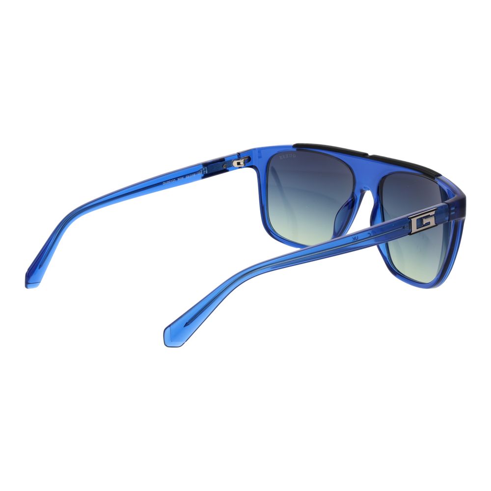 Guess GU00123 5890W Men's Blue Square Sunglasses