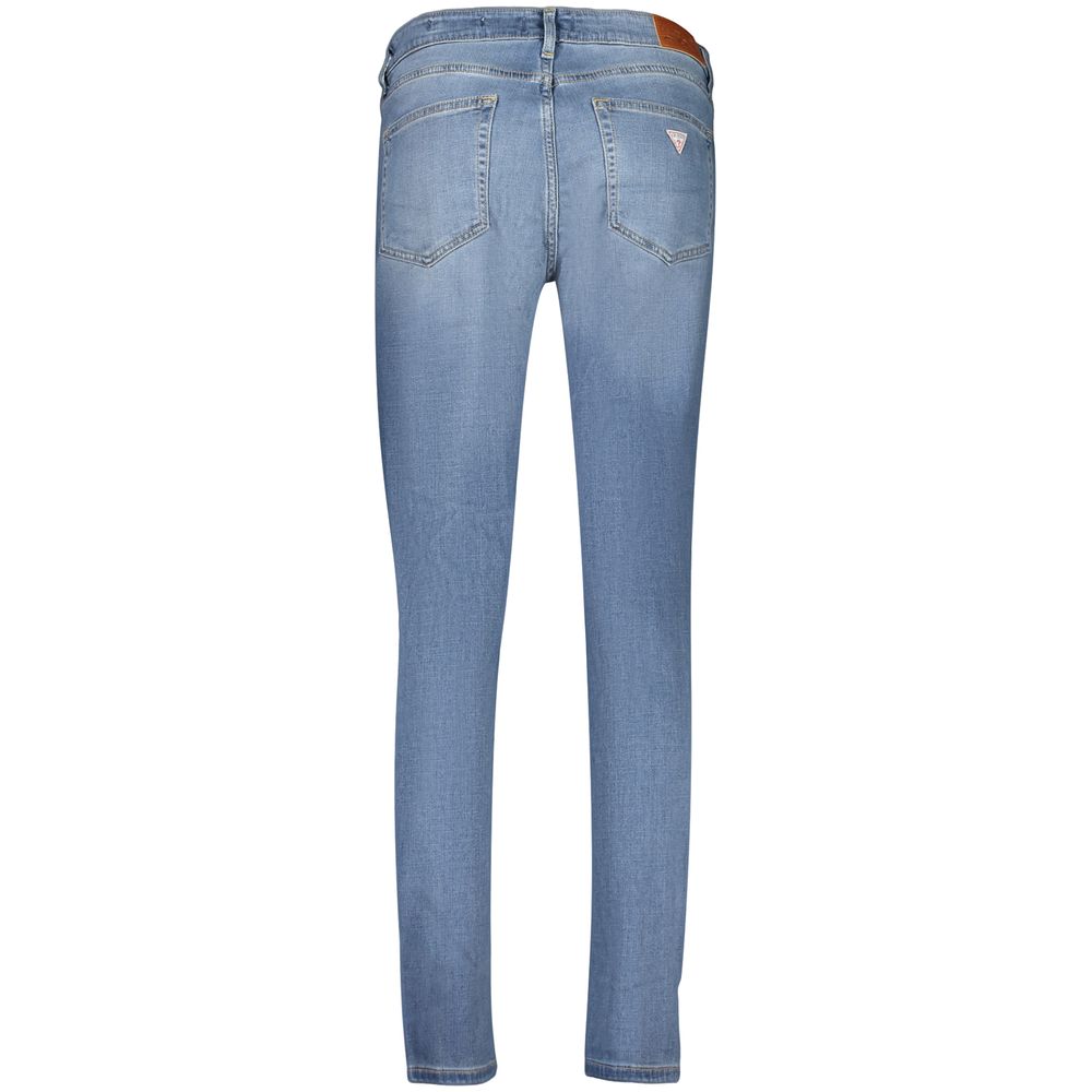 Guess Jeans Men's Blue Polyester Skinny Jeans