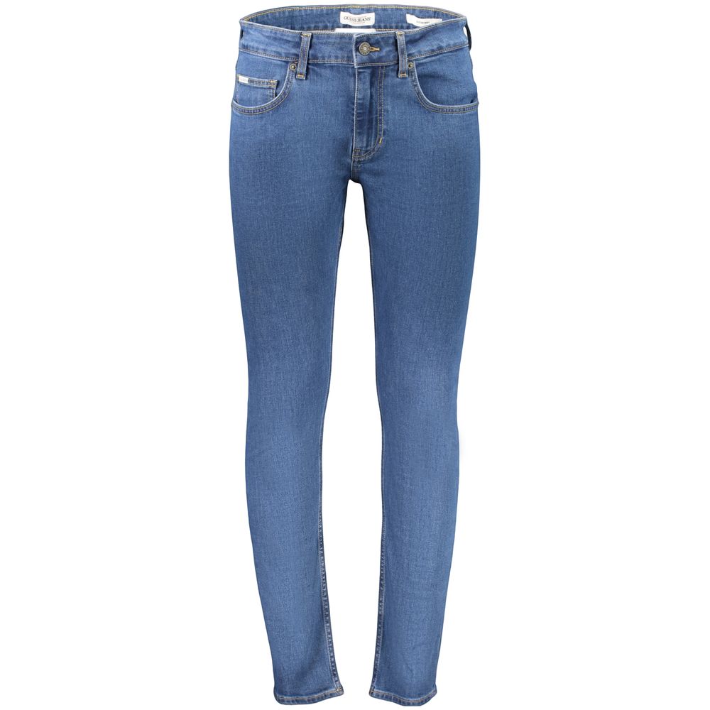 Guess Jeans Men's Blue Cotton Skinny Jeans