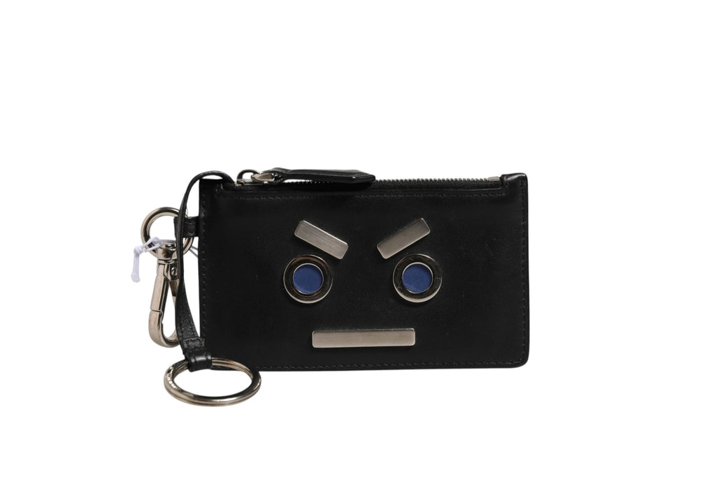 Fendi Women's Vitello Liberty Black Coin Pouch Key Case – Pre-Owned