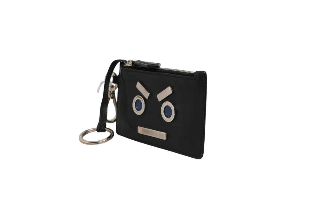 Fendi Women's Vitello Liberty Black Coin Pouch Key Case – Pre-Owned