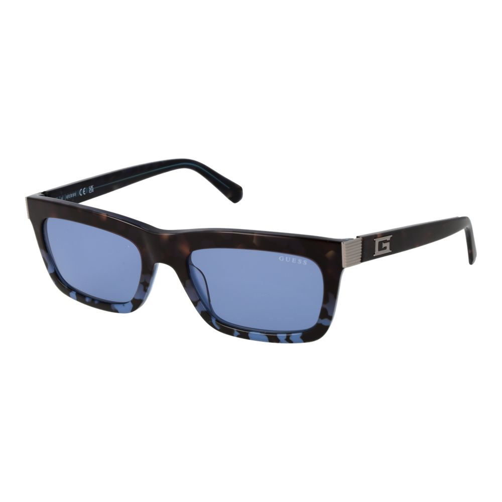 Guess Men's Blue Rectangle Sunglasses
