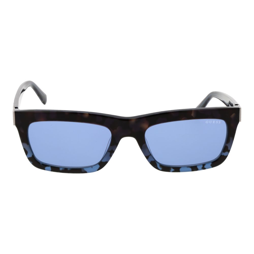 Guess Men's Blue Rectangle Sunglasses
