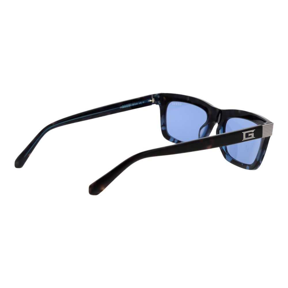 Guess Men's Blue Rectangle Sunglasses