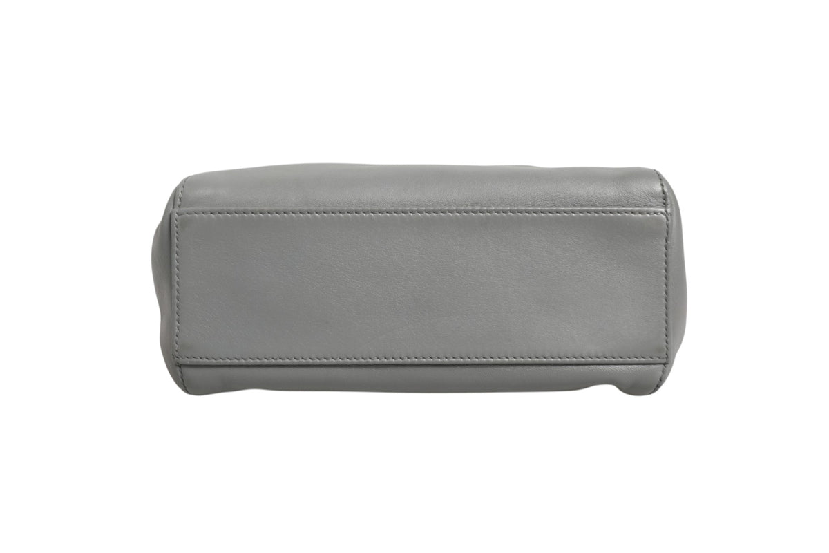 Fendi Women's Mini Peekaboo Blue & Grey Shoulder Bag – Pre-Owned
