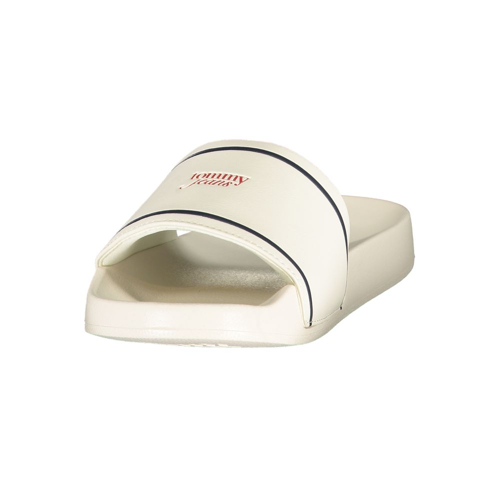 Tommy Hilfiger Women's White Polyurethane Sandals