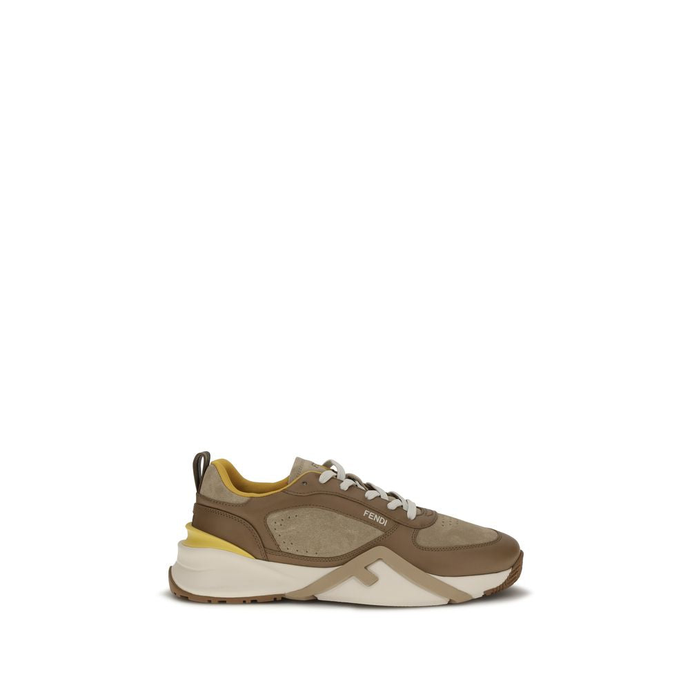 Fendi Flow Men's Multicolor Leather Sneakers